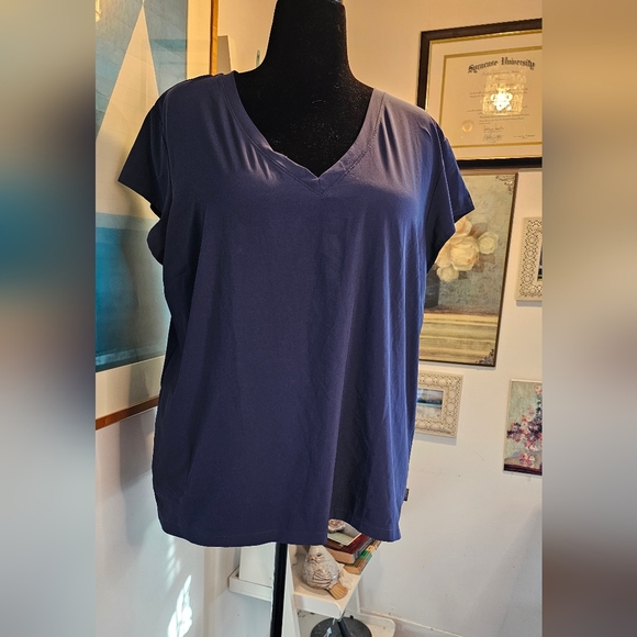 Eddie Bauer 2XL quick drying navy shirt. - Picture 1 of 6